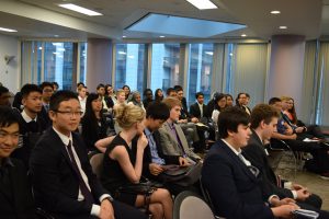 Group of students in suits